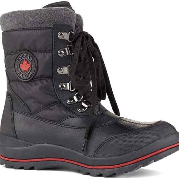 Cougar Canada Chamonix Waterproof Insulated Boots Lace Up Fleece Lined - Picture 1 of 10